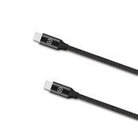 Celly - Power Delivery USB-kabel Type-C, 1 meter, Zwart - PVC - Celly - thumbnail