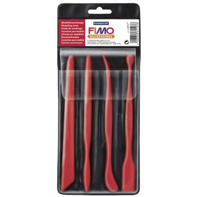 Boetseer klei gereedschap - 4x stuks - kunststof - Hobby speelgoed - Knutselen