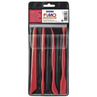 Boetseer klei gereedschap - 4x stuks - kunststof - Hobby speelgoed - Knutselen