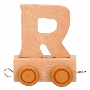 Houten letter trein R