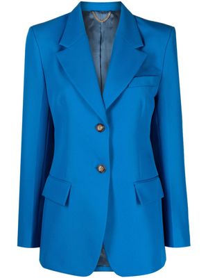 Victoria Beckham blazer à simple boutonnage - Bleu
