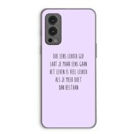 Gek: OnePlus Nord 2 5G Transparant Hoesje