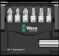 Wera Bitassortiment, Bit-Check 7 Universal 4, PH/PZ/TX - 7-delig - 1 stuk(s) - 05135810001 - thumbnail