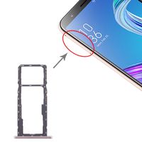 SIM-kaartlade + SIM-kaartlade + Micro SD-kaartlade voor Asus ZenFone MAX M1 ZB555KL (Goud)
