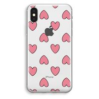 Ondersteboven verliefd: iPhone X Transparant Hoesje