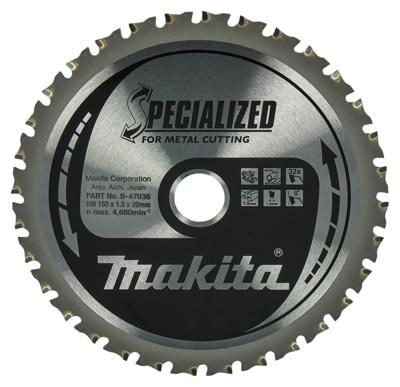 Makita Cirkelzaagblad voor Metaal | Specialized | Ø 150mm Asgat 20mm 32T - B-47036