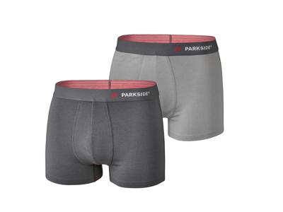 PARKSIDE Set van 2 heren boxers (grijs/lichtgrijs, S)