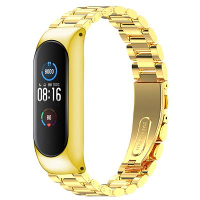 Xiaomi Mi 3/4/5/6 Kralen Stalen Schakel Band - Mat Goud