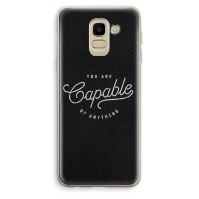 Capable: Samsung Galaxy J6 (2018) Transparant Hoesje