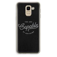 Capable: Samsung Galaxy J6 (2018) Transparant Hoesje