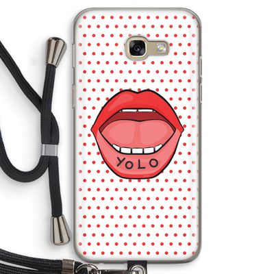Yolo Denise: Samsung Galaxy A5 (2017) Transparant Hoesje met koord