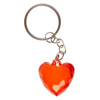 LG-Imports Sleutelhanger hart transparant