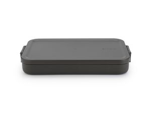 Brabantia Make & Take lunchbox plat, kunststof dark grey