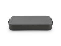 Brabantia Make & Take lunchbox plat, kunststof dark grey - thumbnail