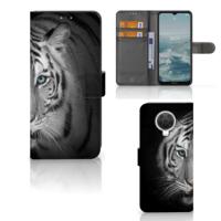 Nokia G10 | G20 | Telefoonhoesje | Met pasjeshouder | Tijger