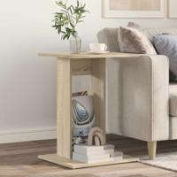 Bijzettafel Sonoma Eiken 45 x 40 x 62,5 cm Bewerkt hout