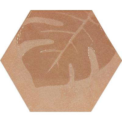 Beton Cire Bercy Terra hexagon decor 20x24 | Geschikt als zowel vloertegel als wandtegel