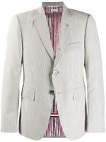 Thom Browne blazer droit à rayures - Gris