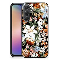 Bloemen Hoesje voor Samsung Galaxy A54 Dark Flowers - thumbnail