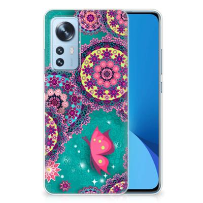 Xiaomi 12 | 12X | Hoesje maken | Cirkels en Vlinders