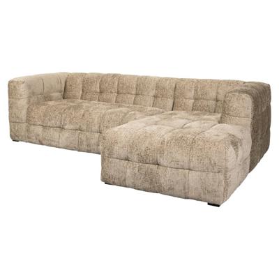 Richmond Loungebank 'Merrol' Rechts, Chenille, kleur Desert