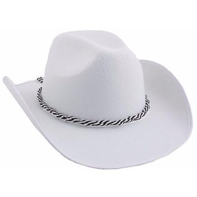 Cowboyhoed voor volwassenen - wit - Carnaval verkleed - Western - sheriff - cowboy