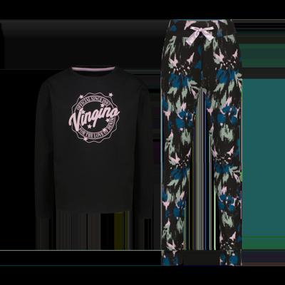 Vingino winter pyjama meisjes - zwart - Wayra - comfort fit
