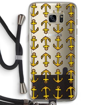 Musketon Anchor: Samsung Galaxy S7 Edge Transparant Hoesje met koord