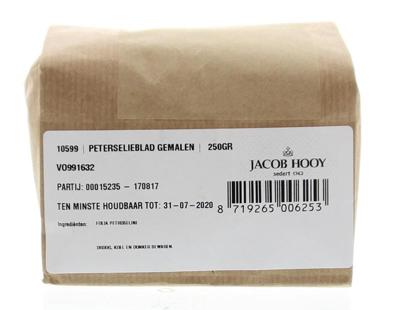 Jacob Hooy Peterselieblad gemalen