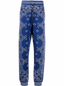 AMIRI pantalon de jogging à imprimé bandana - Bleu