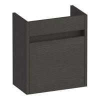 Brauer Adore Fonteinkast - 40 cm - 1 Deur - Greeploos - Linksdraaiend - Timber Anthracite