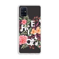 Hello in flowers: Galaxy A51 4G Transparant Hoesje