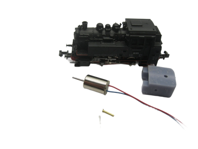 micromotor NR003 motor ombouwset voor Roco BR 80, BR 237 001, Renfe 030 T