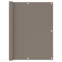 VidaXL Balkonscherm 120x500 cm oxford stof taupe