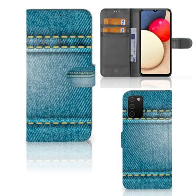 Samsung Galaxy A03s | Wallet Case | met Pasjes | Jeans