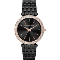 Michael Kors Heren Darci Black Dial Black Carbon-plated horloge MK3407