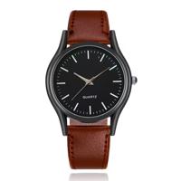 LGT Herenhorloge met bruine leren band en zwarte wijzerplaat LGT Herenhorloge met bruine leren band en zwarte wijzerplaat