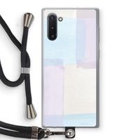 Square pastel: Samsung Galaxy Note 10 Transparant Hoesje met koord