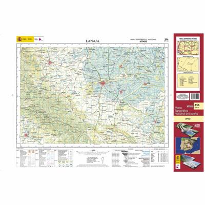 Topografische kaart 356 MT50 Lanaja | CNIG - Instituto Geográfico Nacional1