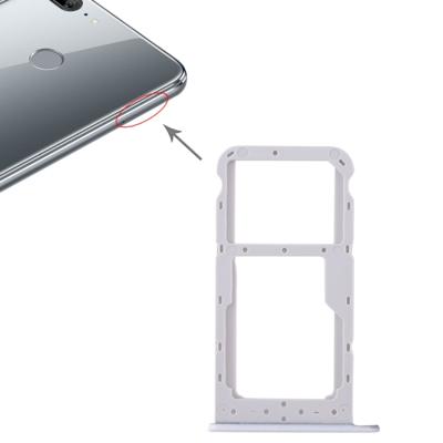 SIM-kaart lade + SIM-kaart lade/micro SD-kaart voor Huawei Honor 9 Lite (wit)