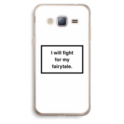 Fight for my fairytale: Samsung Galaxy J3 (2016) Transparant Hoesje
