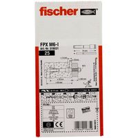 Fischer Fischer Deutschl. Gasbetonanker 75 mm 10 mm 519021 25 stuk(s) - thumbnail