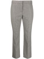 Alexander McQueen pantalon court slim à carreaux - Noir
