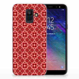 Samsung Galaxy A6 (2018) TPU bumper Batik Rood