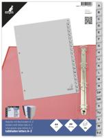 Tabblad kangaro 4r g420az 20dlg alfabet grijs pp | 25 stuks