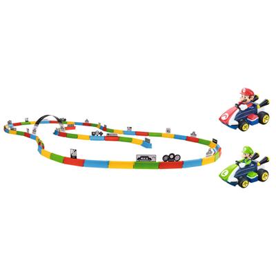 Carrera Mario Kart op afstand bestuurbare Mario en Luigi racingset