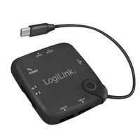 LogiLink UA0344 interface hub USB 2.0 Type-C Zwart - thumbnail