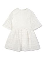 MARLO robe à broderie anglaise - Blanc