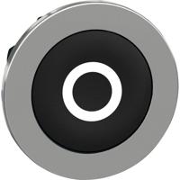 Schneider Electric ZB4FA232 ZB4FA232 Plat, Terugstelbaar (Ø) 30.5 mm O Chroom, Zwart 1 stuk(s)