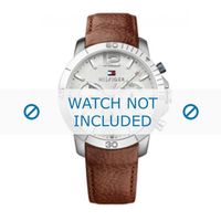 Horlogeband Tommy Hilfiger TH-301-1-14-2084 / TH679301986 Leder Bruin 22mm - thumbnail